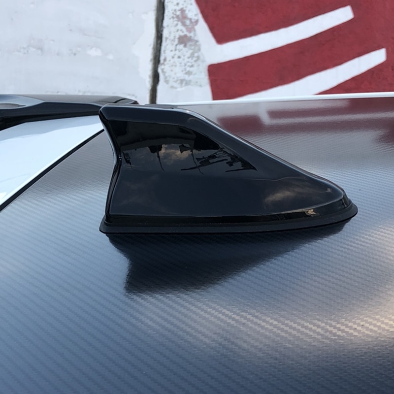 Para Renault Clio 4 3 2 1 alerón con forma de aleta de tiburón antenas de radio de coche especiales Antena de automóvil fibra de carbono señal más fuerte Piano pintura