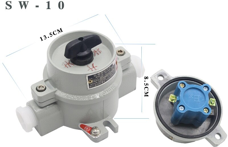 Explosion-proof lighting switch SW - 10/220 v / 380 v flameproof switch