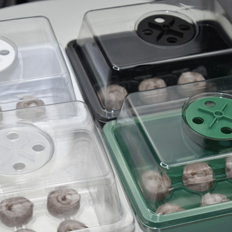 12 otworów tace robić sadzonek cieplarnianych pudełko kwiat roślin rosną propagacji pudełko