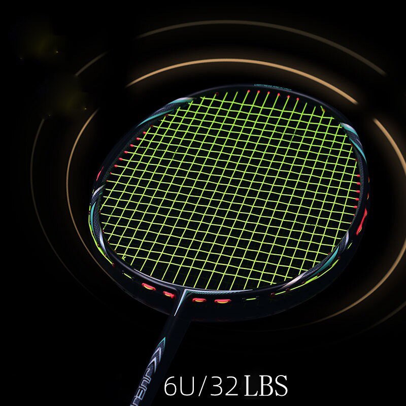 6u 100% raquetes de badminton carbono profissional g4 ultraleve raquete ofensiva e defensiva 24-32lbs padel esportes com caixa presentes