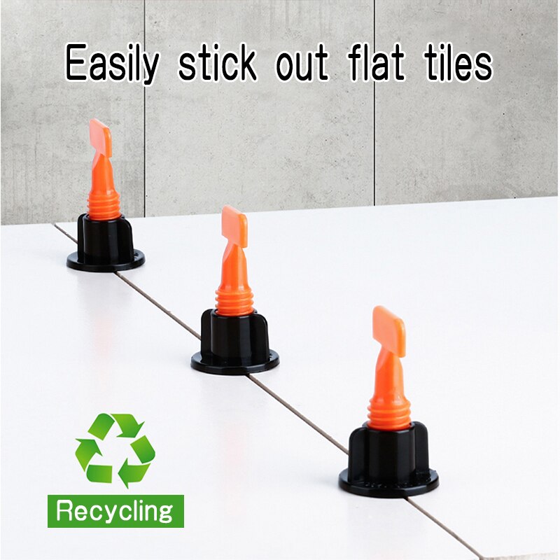 50pcs +100pcs Tile Spacer Reusable Wall Tile Leveling System Leveler Wedges Spacers Flooring Wall Tile Carrelage Leveling System