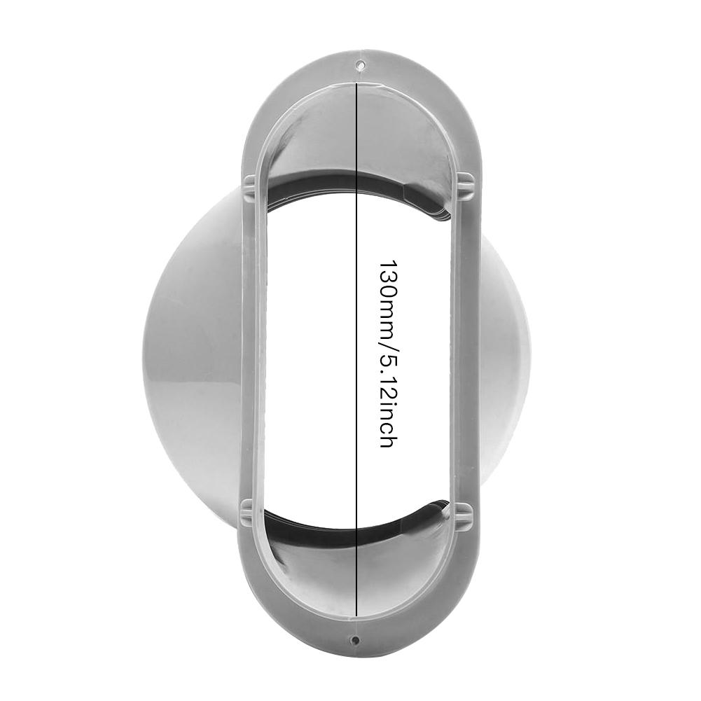 Manguera de escape ajustable portátil, accesorios de interfaz de boca plana para tubo de escape, deflector de aire acondicionado: 13CM