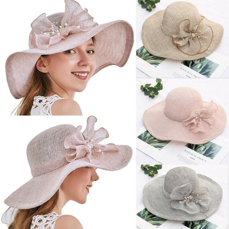 Dames Vrouwen Zomer Mode Boho Grote Floppy Opvouwbare Brede Rand Cap Zon Stro Strand Hoed