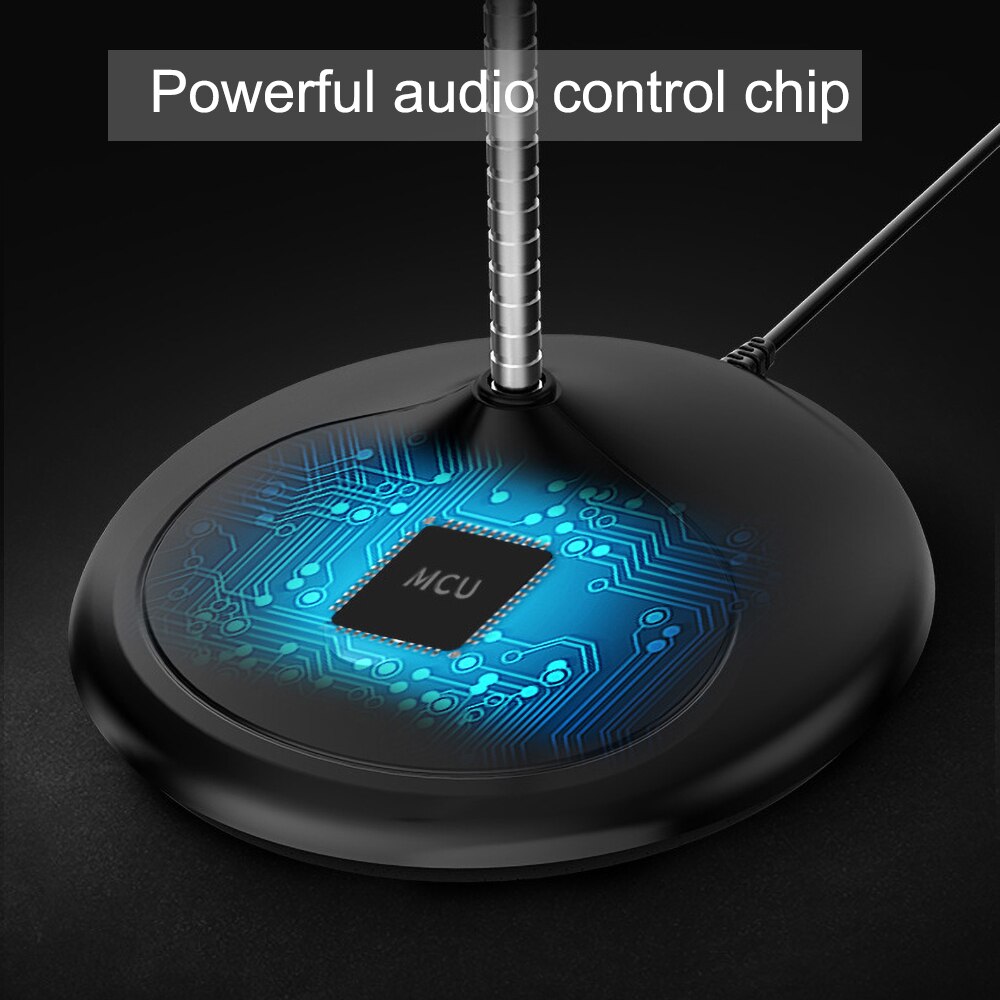 Computer 3.5mm USB Microphone 360° adjustable Studio Speech Microphone Gaming Chatting for Desktop PC Laptop USB Microphone