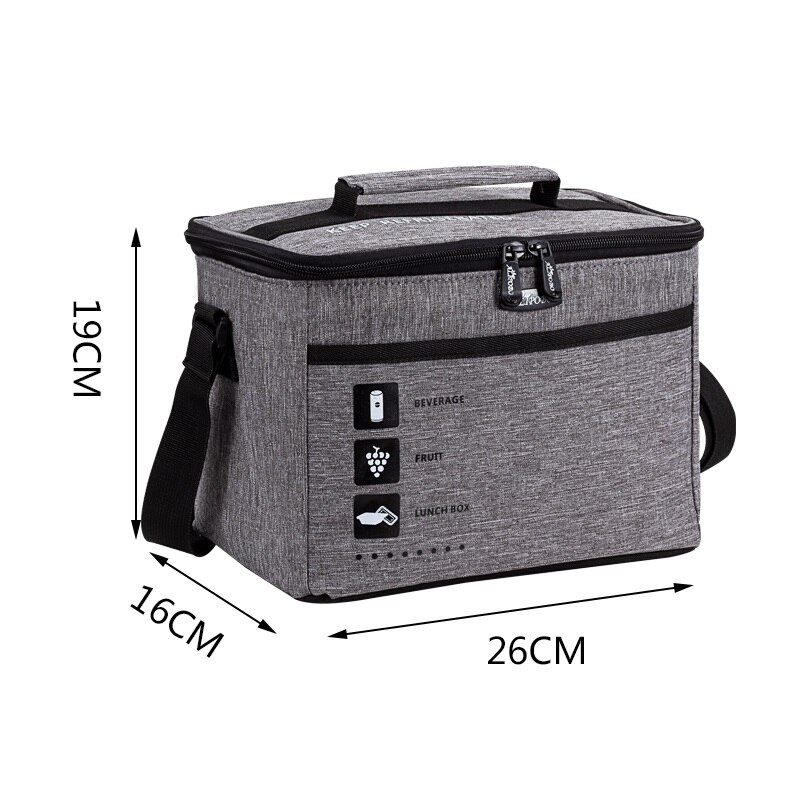 Waterproof Oxford Aluminum Foil Cooler Bag Camping Food Refrigerator Lunch Box Insulated Thermal Bags