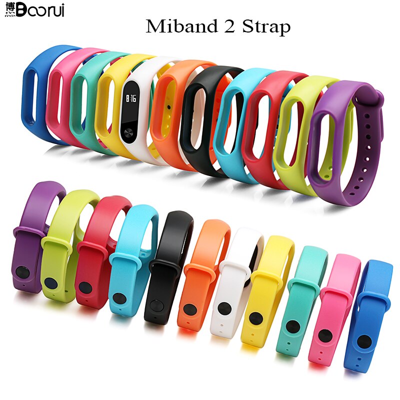 Accesorios inteligentes BOORUI, reemplazo de correa mi band 2 para xiaomi mi band 2, pulsera deportiva de silicona con colores variados