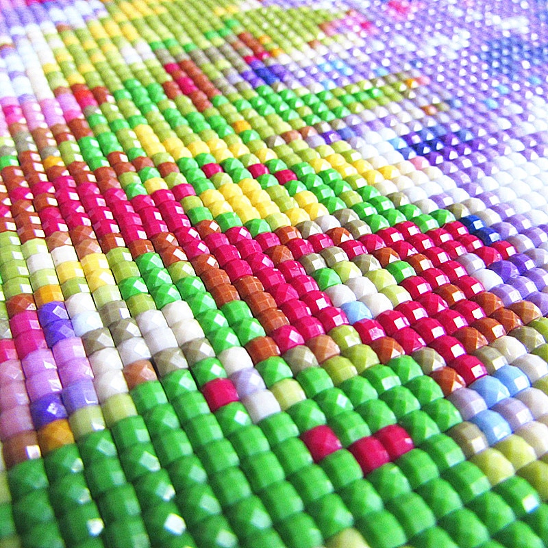 DPF Full Round Diamond 5D DIY Diamond Painting "White peacock" Embroidery Cross Stitch Rhinestone Mosaic Painting Decor