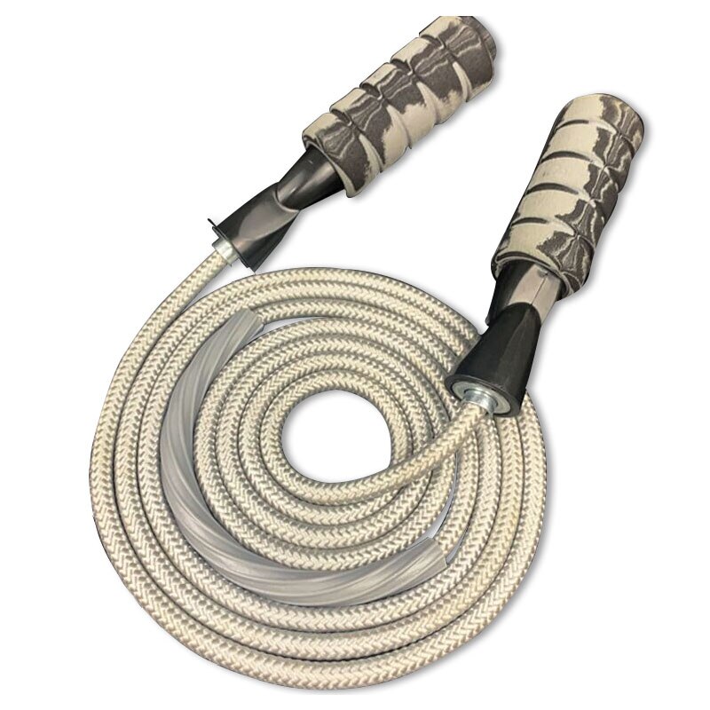 2,8 m langes, doppelt gelagertes, beschichtetes Nylon-Springseil für Sport-Fitness übungen: Licht Grau