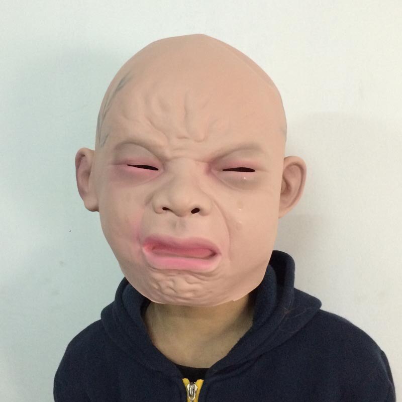 Hotsale halloween jul på gatorna baby gråtmask arga glada babymasker: Default Title