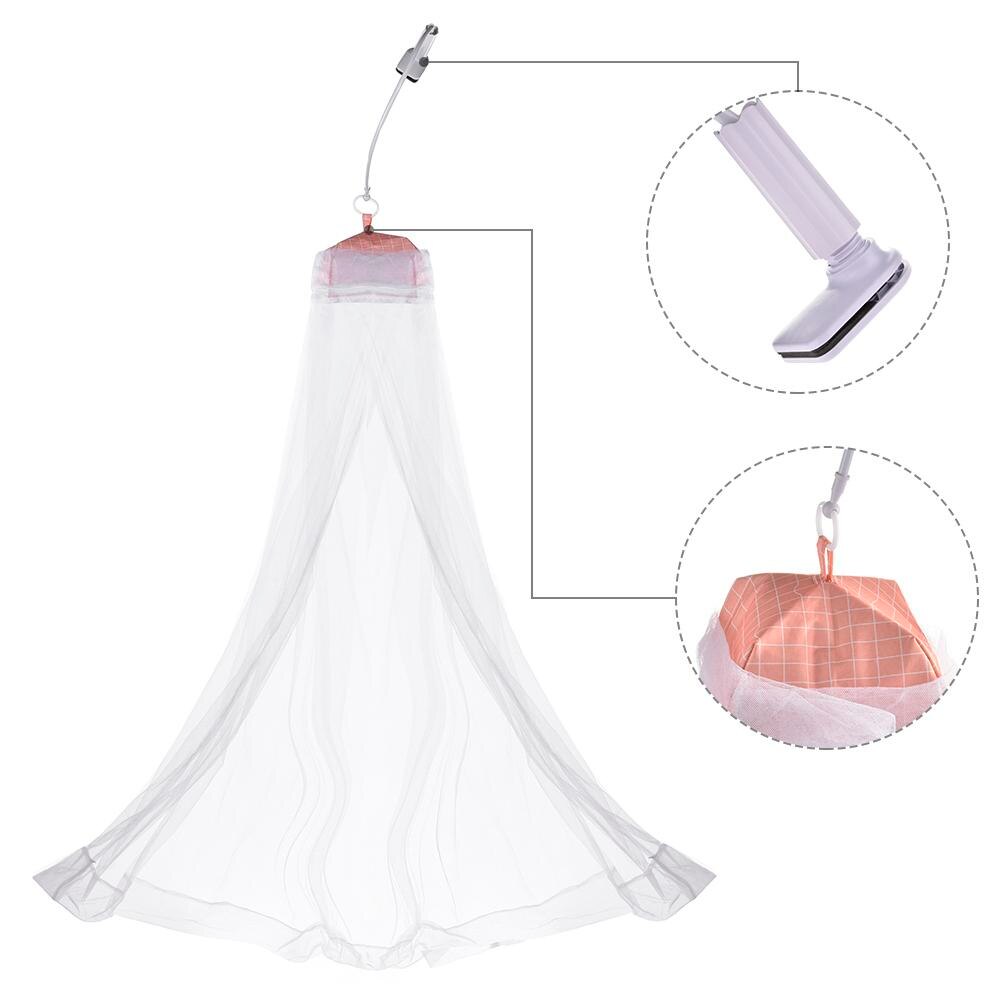 Moustiquaire blanche pour lit d'enfants | Moustiquaire, support de poussette, pour enfants, rideau en dentelle, dôme de princesse