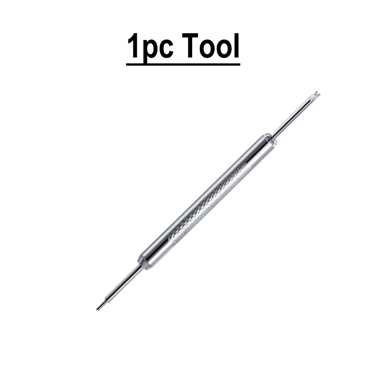 Reparación de correa de reloj de cuero, barra de resorte, herramienta removedora de pasadores de conexión, pulsera de Metal, abridor de correas de reloj, accesorios de correa de reloj: Plata