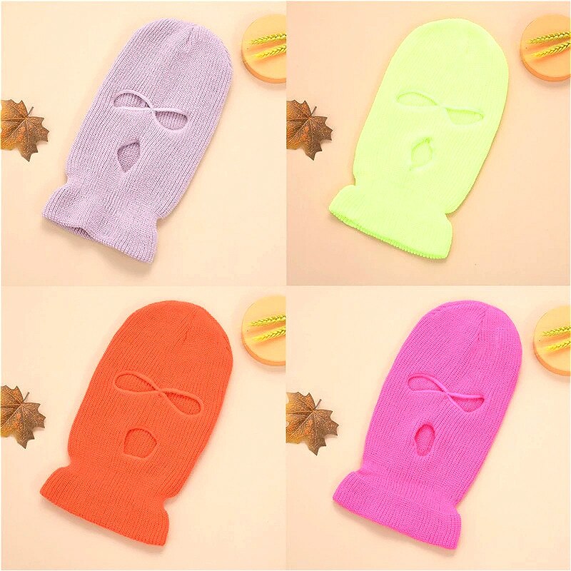 Safety Protective Hard Windproof Winter Thermal Face Shield Plush Climbing Riding Equipment Helmet Adjustable