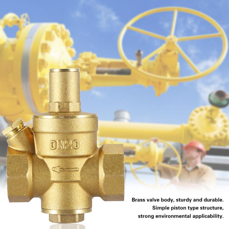 Dn20 3/4 "messing vandtryksregulator reducer justerbar reduktionsventil hydraulisk ustabilitet/vandrenser 1.6 mpa
