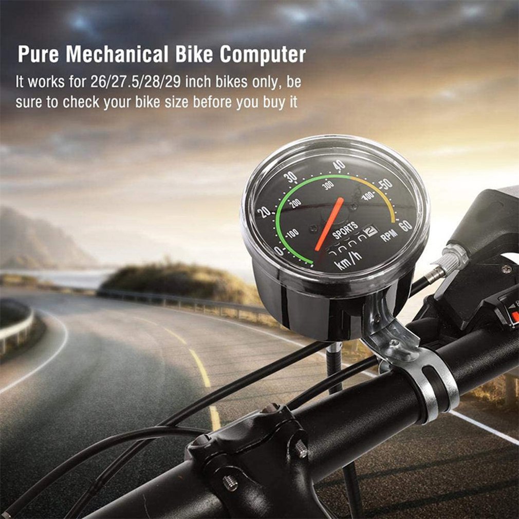 Berg Straße Fahrrad Computer Jahrgang Fahrrad/Fahrrad Tachometer/Analog Klassische Mechanische Kilometerzähler Fahrrad Zubehör