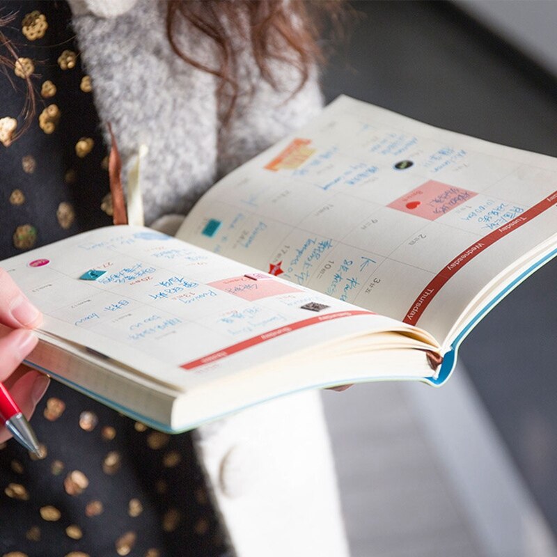 2021 porządek obrad do miękkie etui notatnik plan zarządzania czasem A5 zeszyt