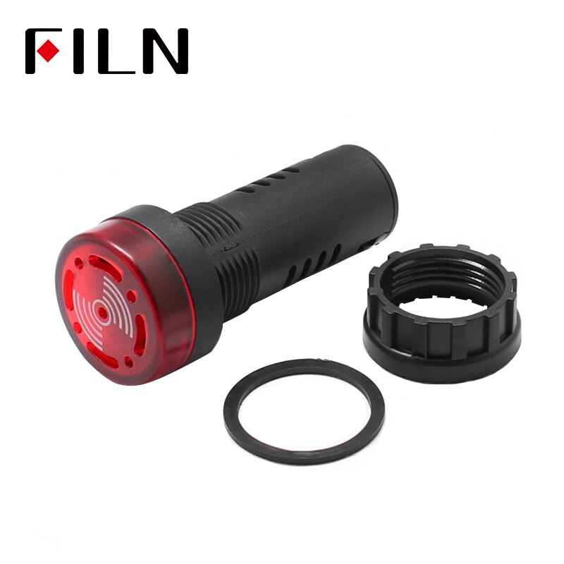 Som intermitente e som e luz do flash dispositivo de alarme buzzer ED16-22SM 22 MM 12 V 24 110 V 220 v v.