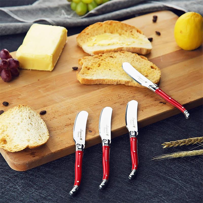 Laguiole stil rustfrit stål smør knive ost dessert syltetøj spredere skære brød smør værktøj bar restaurant bestik sæt