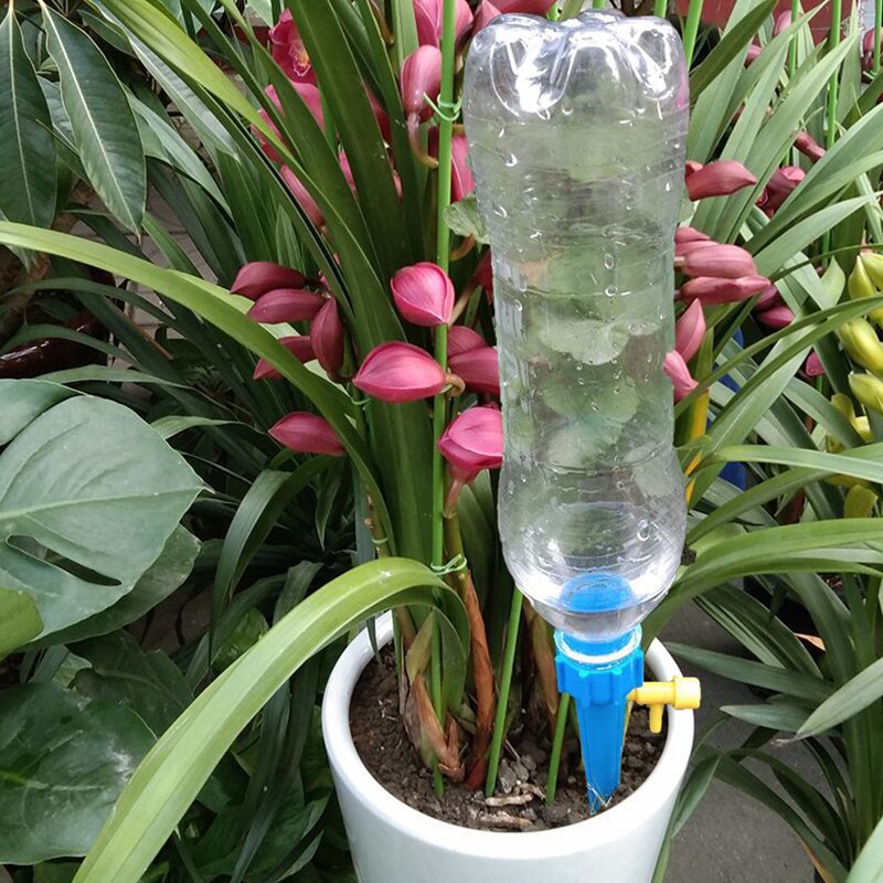 Herramienta de riego por goteo automático, pinchos para plantas de flores, suministros de jardín, dispositivo de autorriego útil, agua ajustable