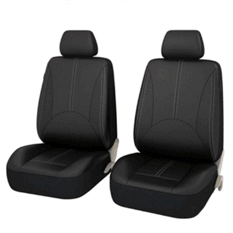 Auto PU Lederen Voor Achter Stoelhoezen Terug Emmer Auto Bekleding Auto Interieur Auto Seat Protector Cover