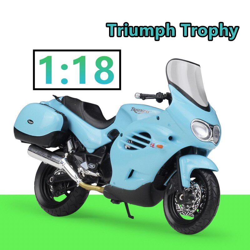 WELLY 1:18 Kawasaki Z 1000 R Diecast Alloy Motorcycle Model Toy For Children Birthday Toys Collection: Clear