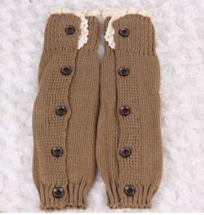 1 Paia Bambine Maglia Scaldamuscoli con Pizzo, ragazze Scaldamuscoli con Bottoni, può indossare venire avvio calzino: 6