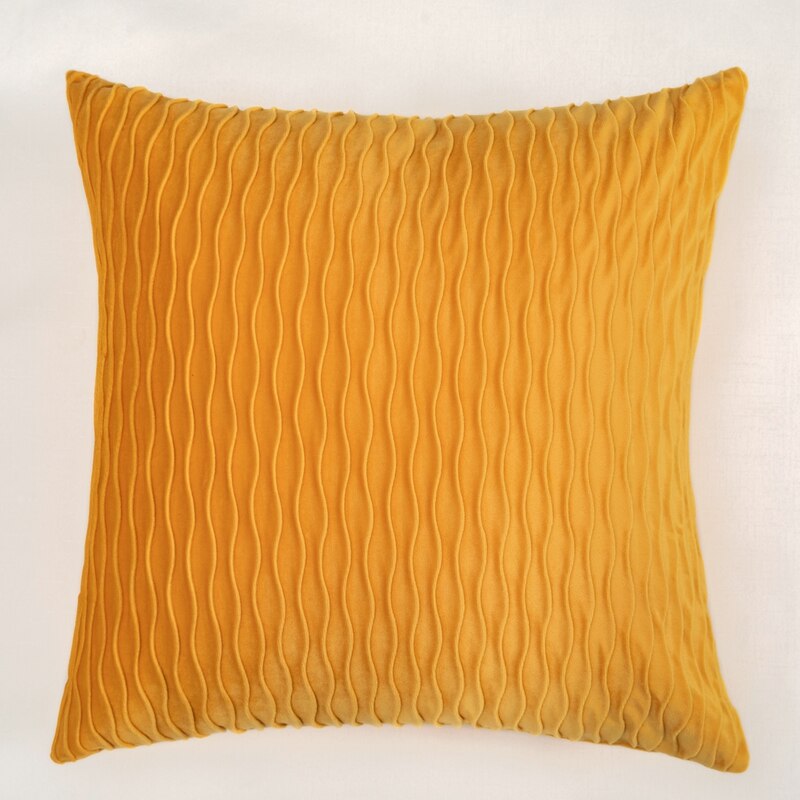 Moderne nordique taie d'oreiller rétro vague décoration taie d'oreiller luxe housse de coussin classique décoratif oreillers pour salon: yellow / 50x50cm