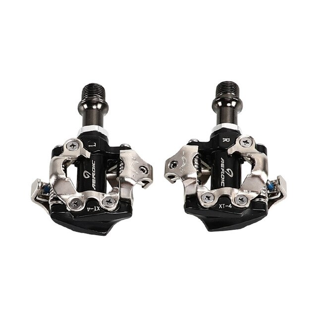 Paire De Pédales Vélo Look X-Track Compatibles SPD - Aluminium Double Joints