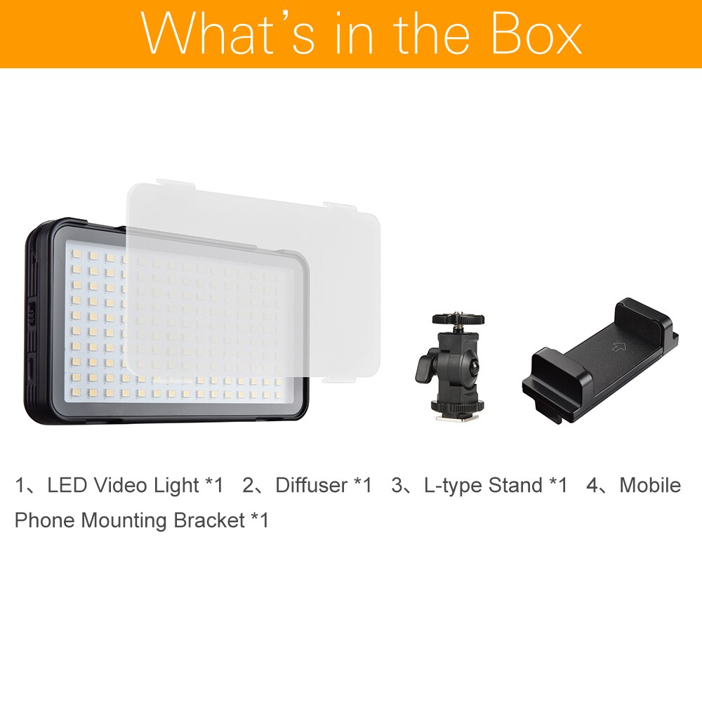Godox LEDM150 5600K Mobile Phone LED Video Light Bright panel with In-built Battery Rechargeable Battery (USB Power Charge)