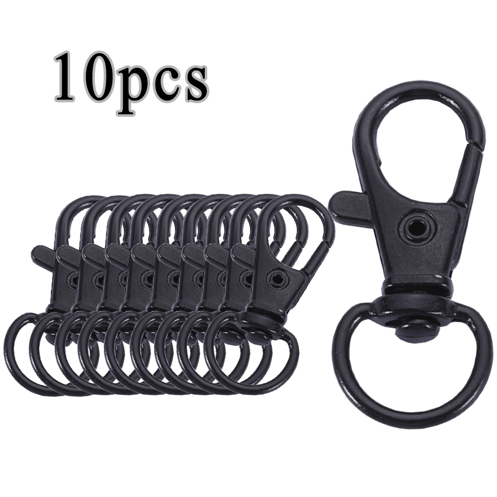 1/5/10/20pcs Goud Verzilverd Karabijn Haken Split Sleutelhanger Swivel Connector Karabijnhaak voor Sieraden Bevindingen Maken DIY: Oranje