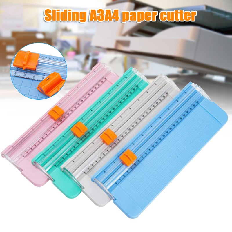A3A4 Paper Cutter Precision Sliding Paper Cutter Photo Card Craft Cutting Pad Ruler Guillotine PUO88