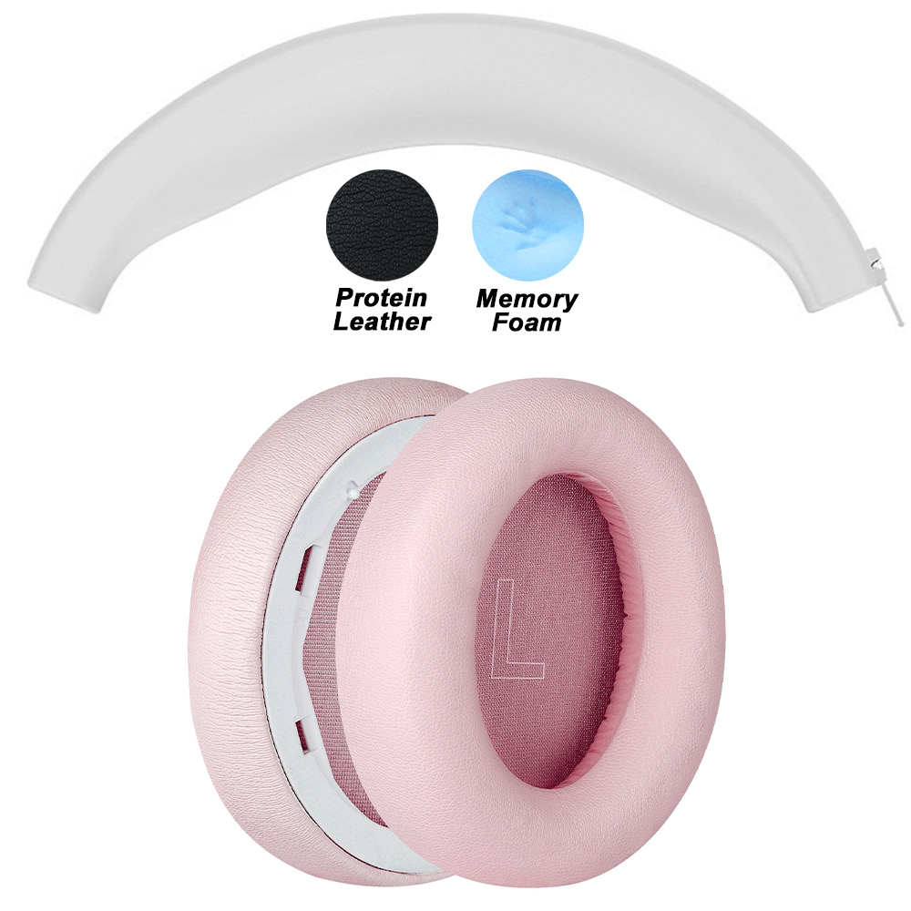 Kopfhörerpolster für Anker Soundcore Life Q30 Q35 Ersatz rosa Ohrpolster Kopfhörer Ohrenschützer Mesh Memory Covers Schwamm Protein: Orange Rot