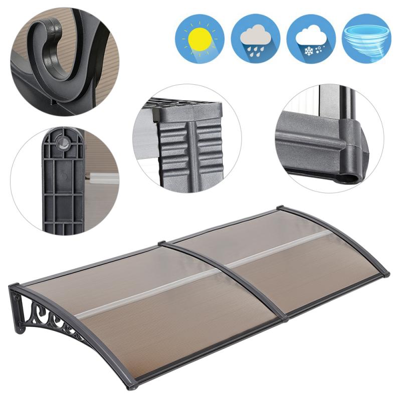 1pc toldo janela toldo moderno policarbonato capa porta da frente ao ar livre pátio dossel sol abrigo janela beirais capa de chuva