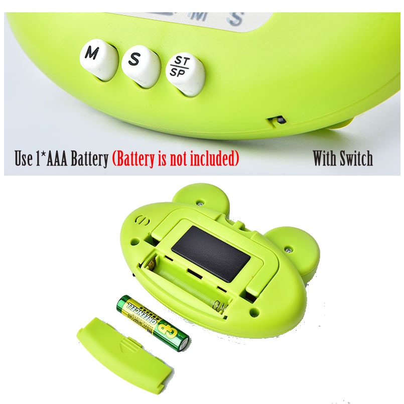 Leuke Kikkers Keuken Elektronische Digitale Timer 1-99 Minuten Koken Studie Werk Timer Herinnering Voor Shop Keuken gadget