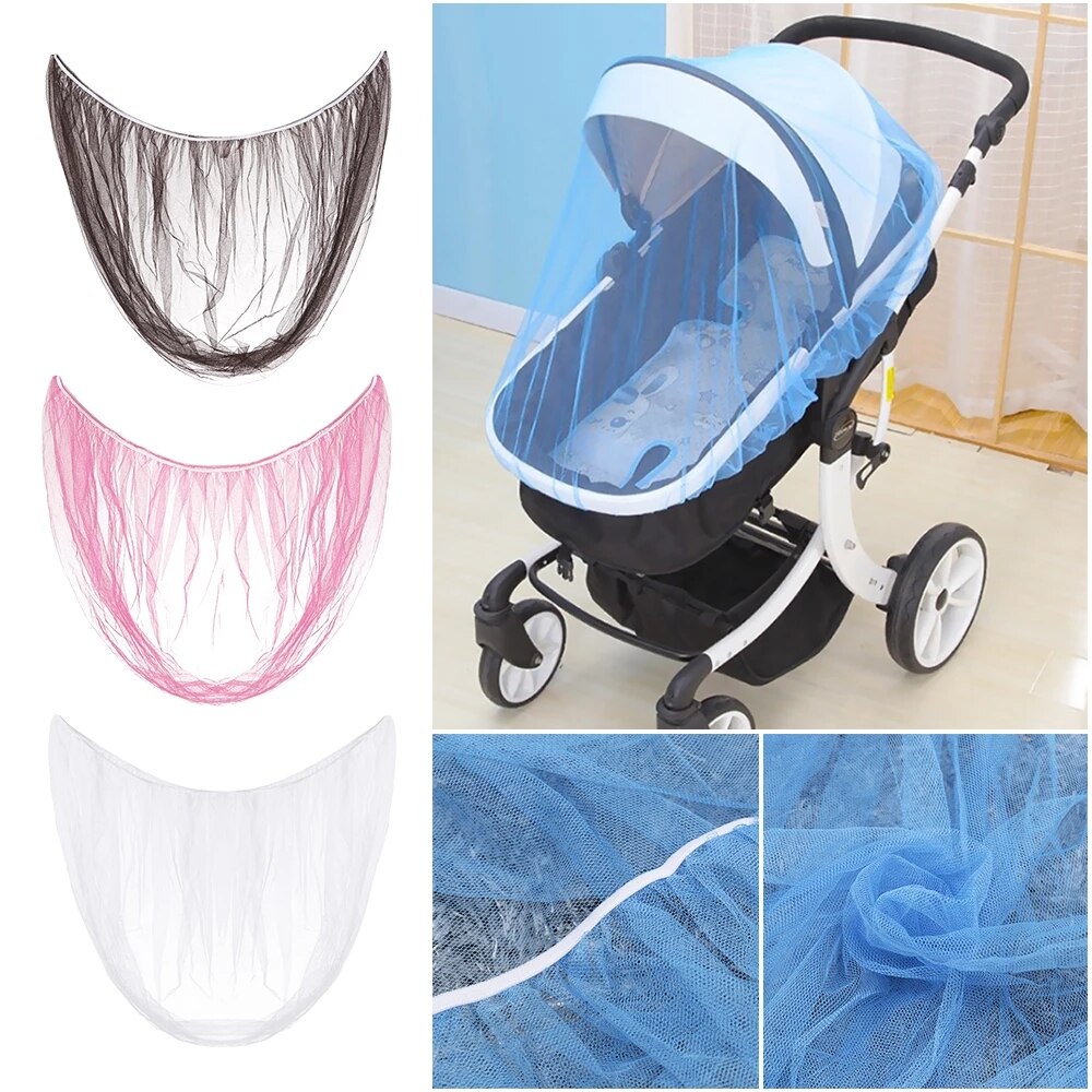 1 pièces moustiquaire bébé poussette poussette moustique insecte bouclier Net sûr nourrissons Protection maille poussette accessoires 150cm