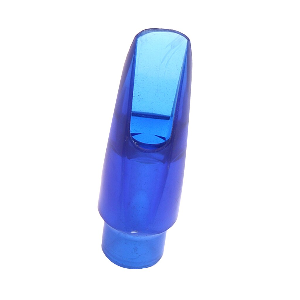 Plastic Alto Sax Saxofoon Mondstuk Cap Bescherming Muziekinstrument Accessoire 3.54x1.10inch: Translucent Blue