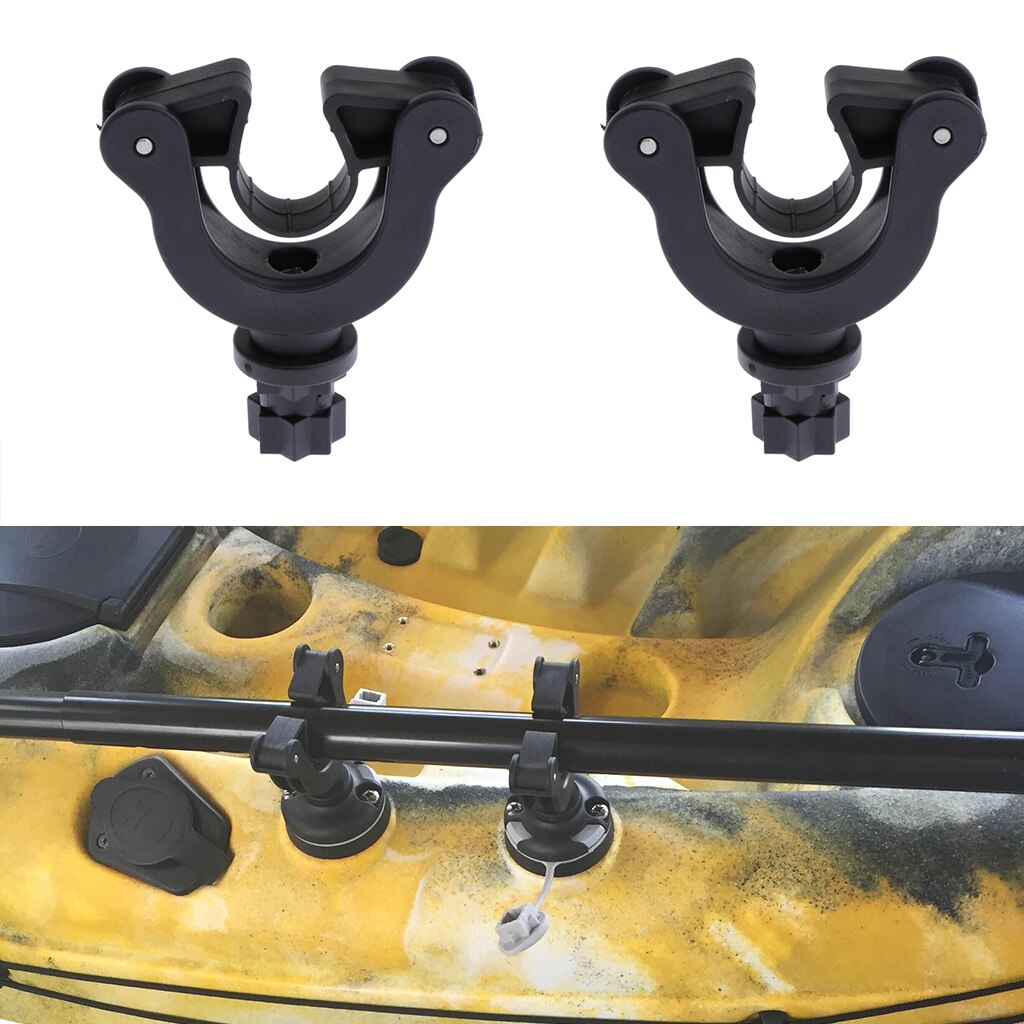 2x Kayak Paddle Holder Canoe Boat Track Rail Mount Paddle Clip Mount Keeper