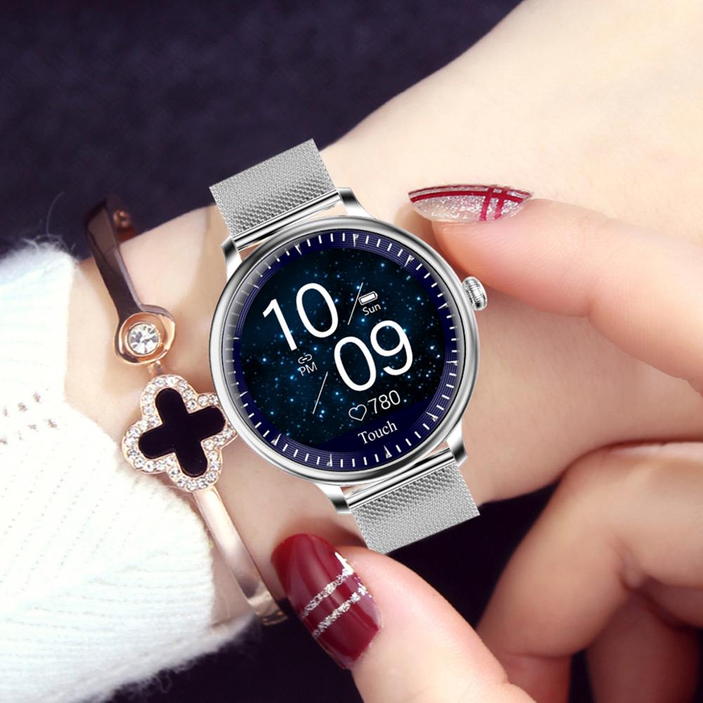 Torntisc Vrouwen Slimme Horloge Vrouwen Armband Hartslagmeter IP67 Waterdichte Smartwatch Voor Vrouwen Voor Ios Android Telefoon