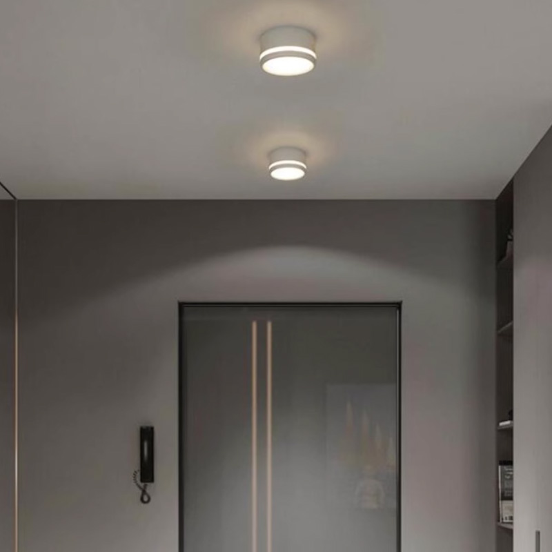 Påbygget led-downlight, sidemonteret, selvlysende loftslampe 5w 7w 9w 12w 15w , nordisk stil, dæmpbar led-downlight spotlight
