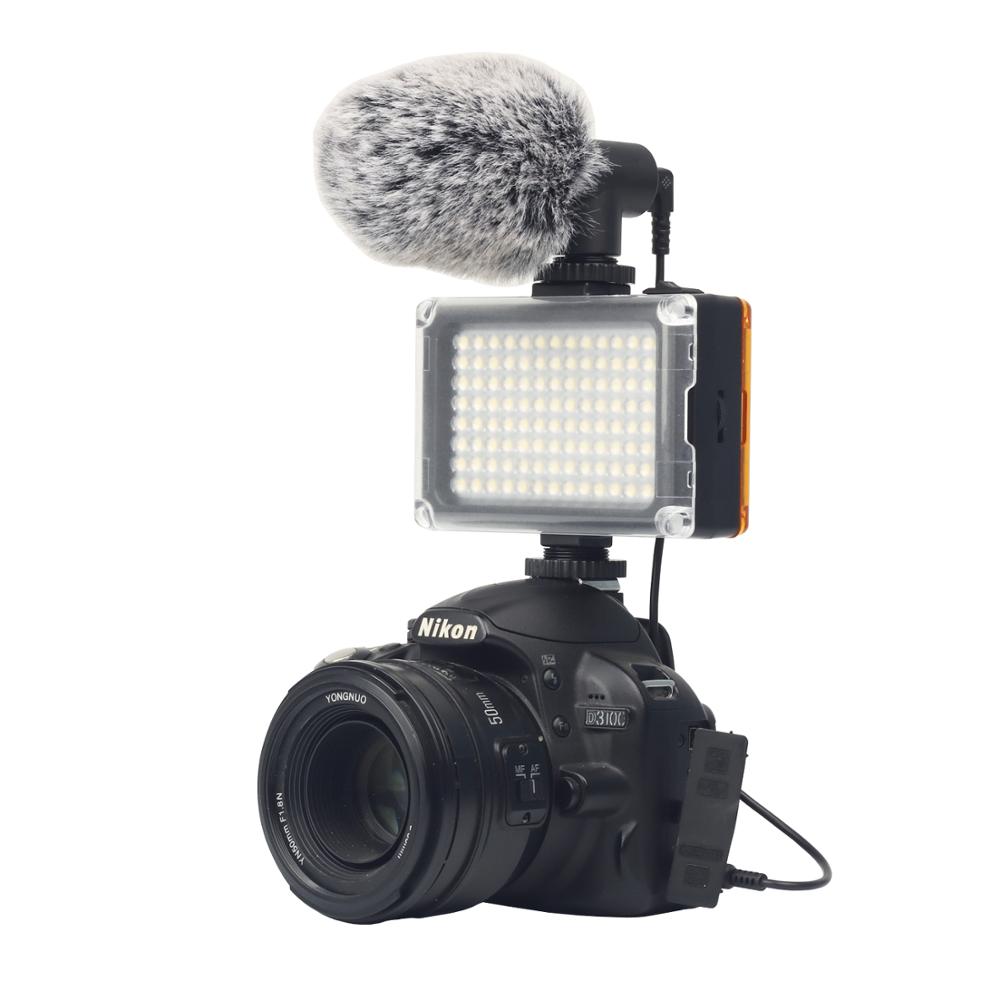104 Dslr Led Video Licht Op Camera Photo Studio Verlichting Flitsschoen Led Vlog Vullen Licht Lamp Voor Smartphone Dslr slr Camera