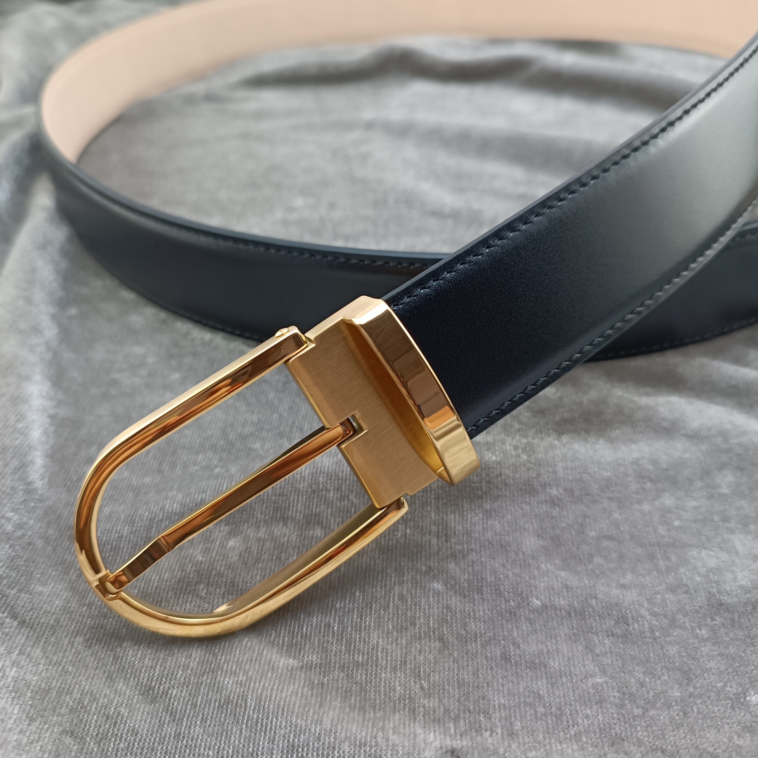 Casual Riem - 35mm Breedte - PU Leer - Roestvrijstalen Gesp - Unisex Volwassenen: Rood / 100cm