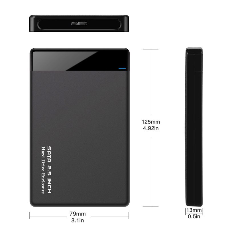 2.5 Inch Harde Schijf Behuizing Case 2.5 "Solid State Drive Hdd Maximale 200Gb Harde Schijf Behuizing Case Ondersteuning uasp