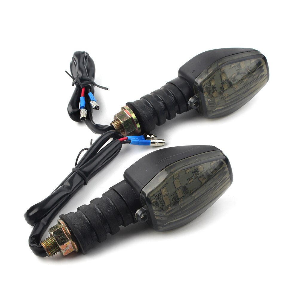 1 Paar Motorcycle Knipperlichten Indicator Led Light Universeel Voor Harley Davidson Honda Suzuki Yamaha Ducati W/10Mm mounting Bolt
