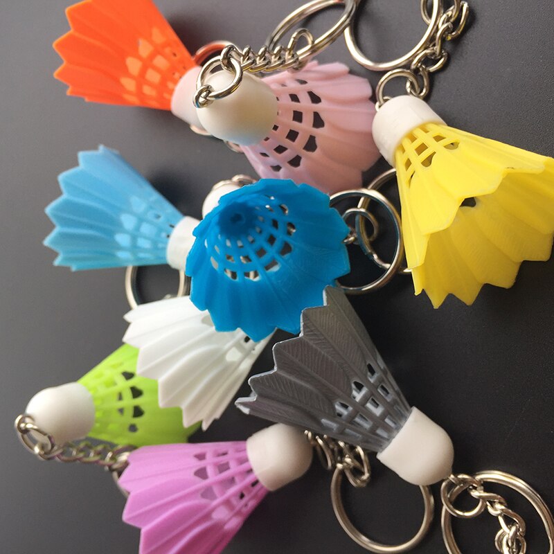 20 Stks/partij Badminton Shuttle Badminton Accessoires-Sleutelhanger Sport Sleutelhanger Voor Badminton Club Souvenir