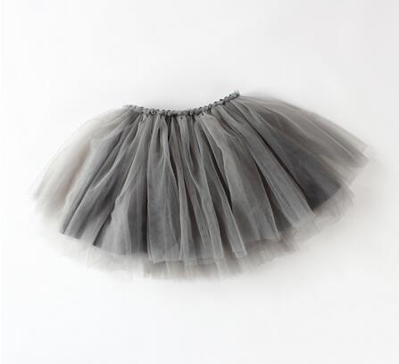 zomer stijl mooie baljurk rok meisjes tutu rok pettiskirt 5 kleuren meisjes rokken voor 7-24 M kids rok: 7-9 months / Grijs