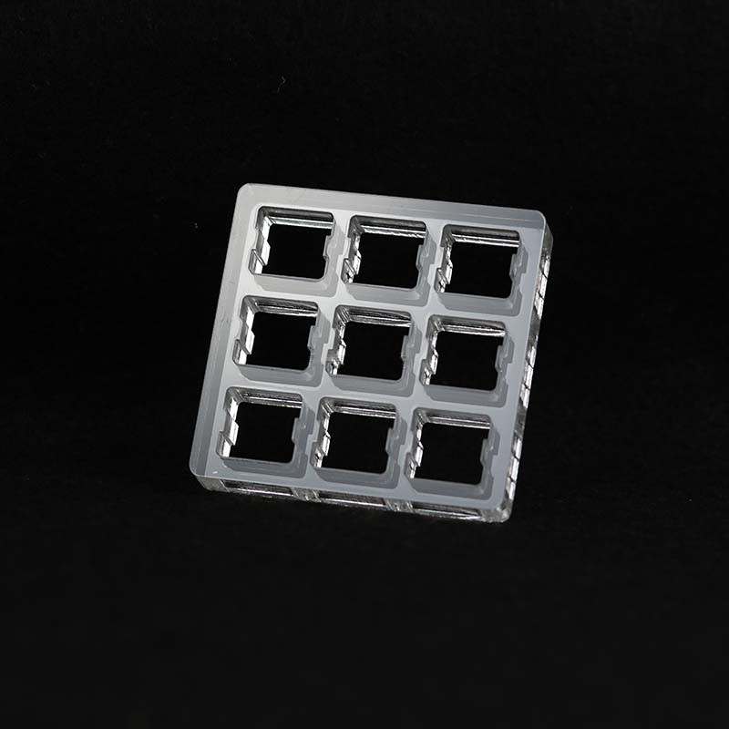 Switch Tester Base Transparent Acrylic Plate For Cherry Switch Blue Red Black Brown Silver green Switch Storage Display Board: Silver