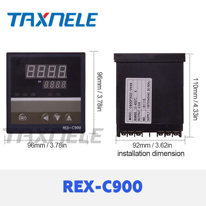 Digital Thermostat Thermometer SSR output Relay output Digital Temperature Controller REX-C100 C400 C700 C900 Thermoregulator