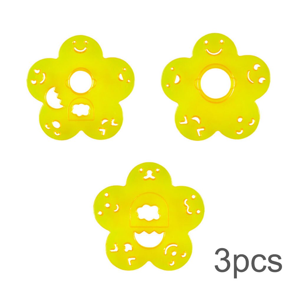 Cartoon Rice Ball Molds DIY Smiling Face Shape Sushi Maker Mould Seaweed Cutter Rice Ball Kitchen Bento Decoration Accessories: Normal style D 3pcs