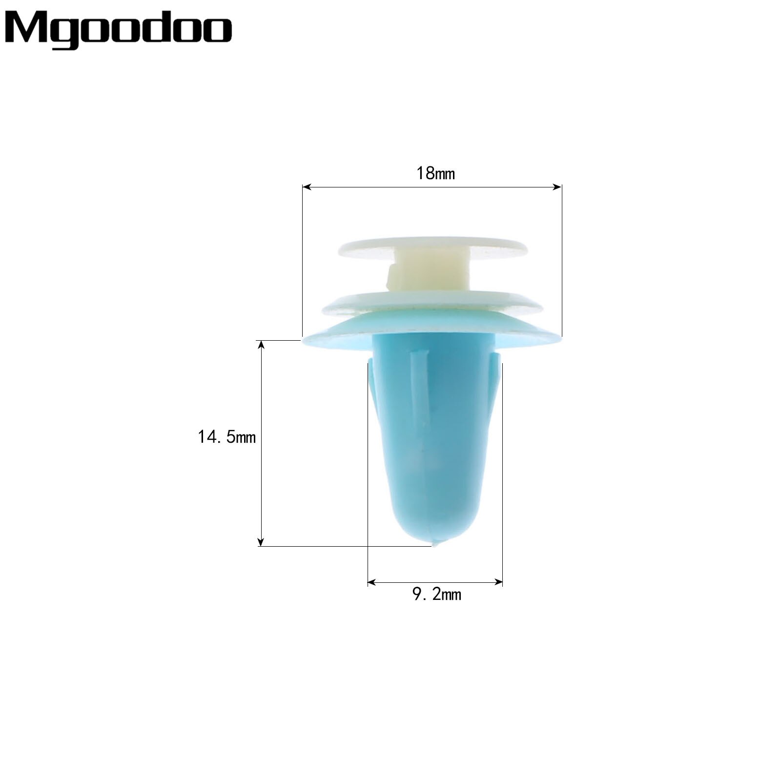 Mgoodoo-sujetadores de plástico para puerta de coche, Clip fijo a juego para puerta Interior, macho y hembra, apto para V W, Honda, Toyota, 50 Uds.