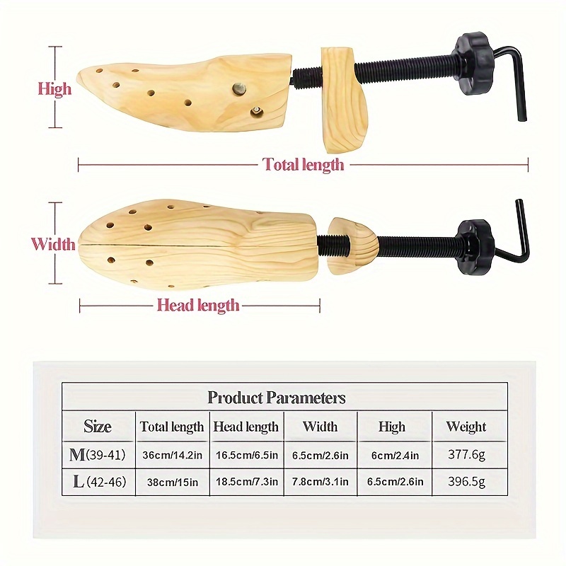 Ensanchador de zapatos para mujeres y hombres, expansor de madera para pies anchos, juanetes o callos, ensanchador de zapatos de madera, 1 ud.