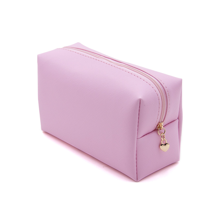 Reise machen-hoch Tasche PU Leder Machen hoch Beutel Reise Waschen Toilettenartikel Organizer Geldbörse Kosmetik Tasche Lagerung Handtasche für Frauen Mädchen: Rosa